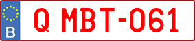 Trailer License Plate